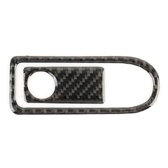 2 PCS Car Passenger Seat Storage Box Handle Carbon Fiber Decorative Sticker for Mercedes-Benz W204 2007-2013, Passenger Seat Storage Box Handle