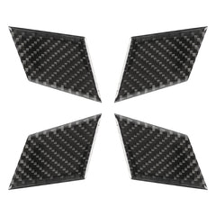4 PCS Car Door Inner Handle Wrist Panel Carbon Fiber Decorative Sticker for Mercedes-Benz W204 2007-2013, Door Inner Handle Wrist Panel