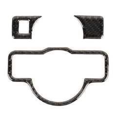 3 PCS Car Headlight Switch Panel Carbon Fiber Decorative Sticker for Mercedes-Benz W204 2007-2013, Headlight Switch Panel