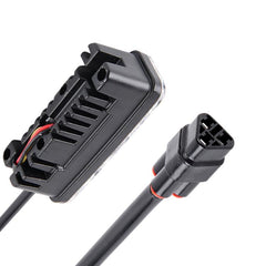 2 PCS DC 12V 6W 400 LM 6000K Tri Circular Car DRL&Turn Light(White Light + Yellow Light), Cable Length: 50cm, DC 12V 6W 400 LM 6000K