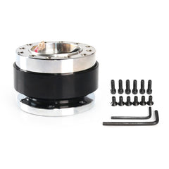 Universal 60mm Car Steering Wheel Quick Release HUB Racing Adapter Snap Off Boss Kit