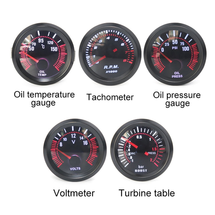 52mm 12V Universal Car Modified Tachometer, Tachometer
