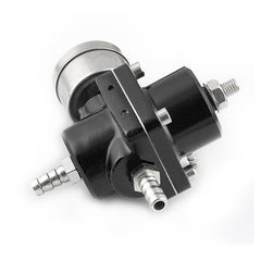 0-140PSI Universal Car Fuel Pressure Regulator with Gauge Adjustable Oil Pressure Regulator, 0-140PSI