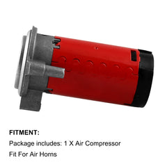 12V Portable Air Compressor for Air Horn Car Truck Vehicle, 12V Red