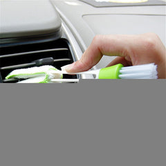 Clean Tool Dirt Duster Brush Dual Head for Car Air-Condition Vent Blind, 1 PC