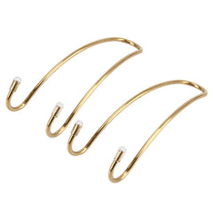 2 PCS Metal Headrest Car Hooks, Gold