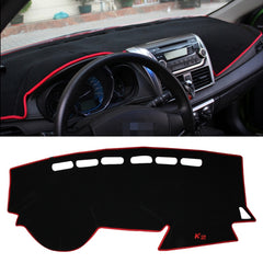 Left-hand Drive Car Light Instrument Panel Sunscreen Dashboard Mats Cover for Kia K2, Please Note Model and Year, For Kia