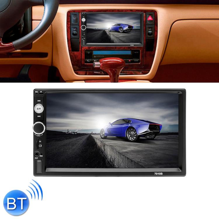 7010B HD 2 Din 7 inch Car Bluetooth Radio Receiver MP5 Player, Support FM & USB & TF Card, 7010B