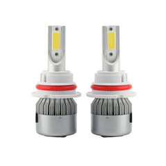 2pcs 9004 18W 1800LM 6000K Waterproof IP68 Car Auto LED Headlight with 2 COB LED Lamps, DC 9-36V, 9004