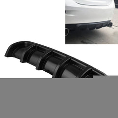 Universal Car Rear Bumper Lip Diffuser 6 Shark Fin Style Black ABS, Size: 67cm, Black