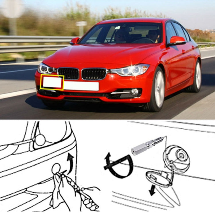 Car Front Bumper Tow Hook License Plate Mounting Bracket Holder for BMW F Series, For BMW F Series