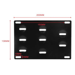 Car Front Bumper Tow Hook License Plate Mounting Bracket Holder for Toyota Yaris, For Toyota Yaris