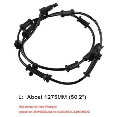 Car Front ABS Wheel Speed Sensor 68003281AC for 2007-2018 Jeep Wrangler JK, For 2007-2018 Jeep Wrangler JK