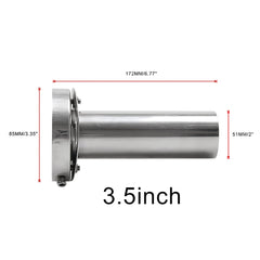 3.5 inch Universal Car 304 Stainless Steel Exhaust Pipe Muffler Unadjustable Tail Muffler Tip , 3.5 inchUnadjustable