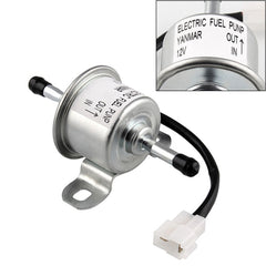 DC12V Car 90L/H In-Line Injection Fuel Pump External Electric Fuel Pump Flow 129612-52100 for Yanmar 4TNV88 Hitachi Mini Excavator, Car 90L/H In-Line Injection Fuel Pump