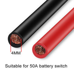 10 AWG Battery Switch Connecting Cable for Car / Motorcycle / Ocean Liner, 10 AWG