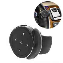 Car Wireless Bluetooth Controller Mobile Phone Multimedia Multi-functional Steering Wheel Remote Controller with Holder, with Holder (Black), with Holder (Silver)