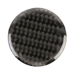 Car Water Cup Rotate Button Panel Carbon Fiber Decorative Sticker for Jeep Grand Cherokee 2014-2018, Water Cup Rotate Button