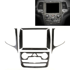Car Central Control Navigation Carbon Fiber Decorative Sticker for Jeep Grand Cherokee 2011-2017, Central Control Navigation