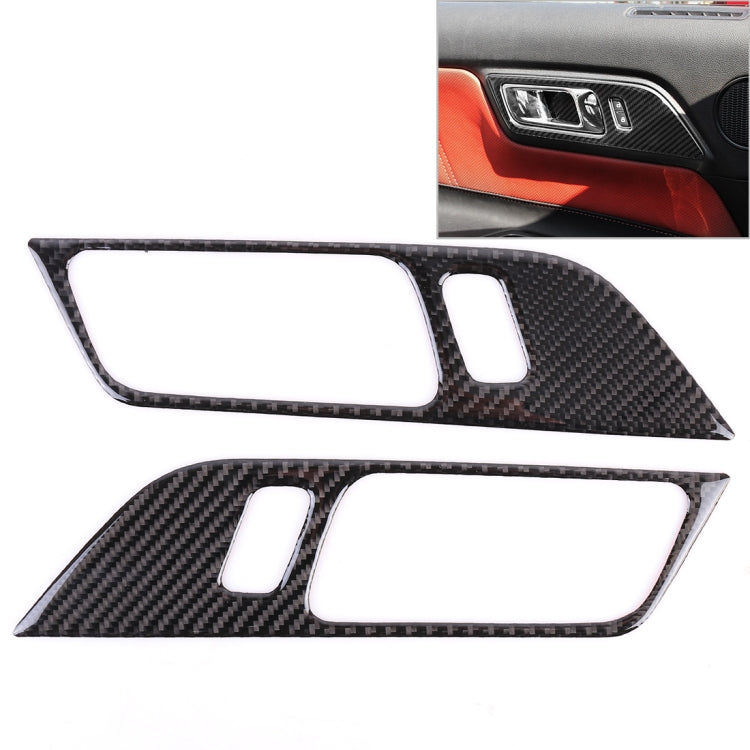 2 PCS Car Door Handle Decorative Sticker for Ford Mustang 2015-2020, Door Handle