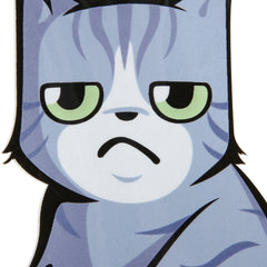 Vehicle Car Rear Windshield Window Wiper Reflective Self-Adhesive Cat Moving Tail Vinyl Decal Sticker, Frowning Cat, Smiling Cat