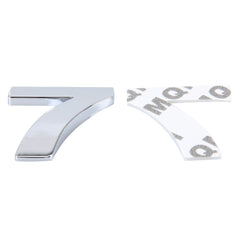 Car Vehicle Badge Emblem 3D Number One Self-adhesive Sticker Decal, Size: 3.6*4.5*0.5cm, 7, 8, 1, 2, 3, 4, 5, 6