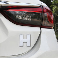 Car Vehicle Badge Emblem 3D English Letter Self-adhesive Sticker Decal, Size: 4.5*4.5*0.5cm, H, S, I, T, A, J, U, Y, K, V