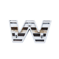 Car Vehicle Badge Emblem 3D English Letter Self-adhesive Sticker Decal, Size: 4.5*4.5*0.5cm, W, B, M, X, C, N, D, O, E, P