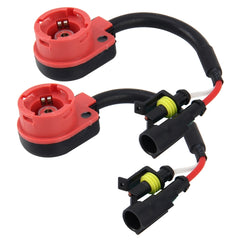 2 PCS Universal D2/D4 HID Xenon Bulb Converter Cable Adapter D2/D4 Adapter HID Socket Plug Adapter Bulb Wire Connector Wire for Ballast Hid, D2/D4