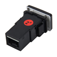 Car Fog Light Lamp Indicator 5 PIN On and Off Button Switch Control Auto Car Fog Light 5 Pin Switch On-Off Button Switch for Toyota, Small Size: 5*2.2*1.7cm, Without Cable