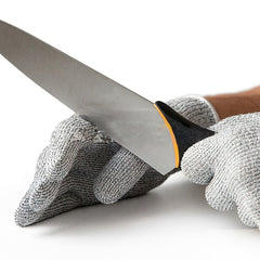 A Pair Cut-resistant Gardening Gloves HPPE Food-grade 5-Level Anti-cutting Anti-wear Safety Working Gloves, Size: S, Length: 20cm, Size: S/White, Size: S/Black