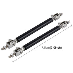 2 PCS Car Modification Large Surrounded By The Rod Telescopic Lever Front and Rear Bars Fixed Front Lip Back Shovel Adjustable Small Rod, Length: 7.5cm, Length: 7.5cm