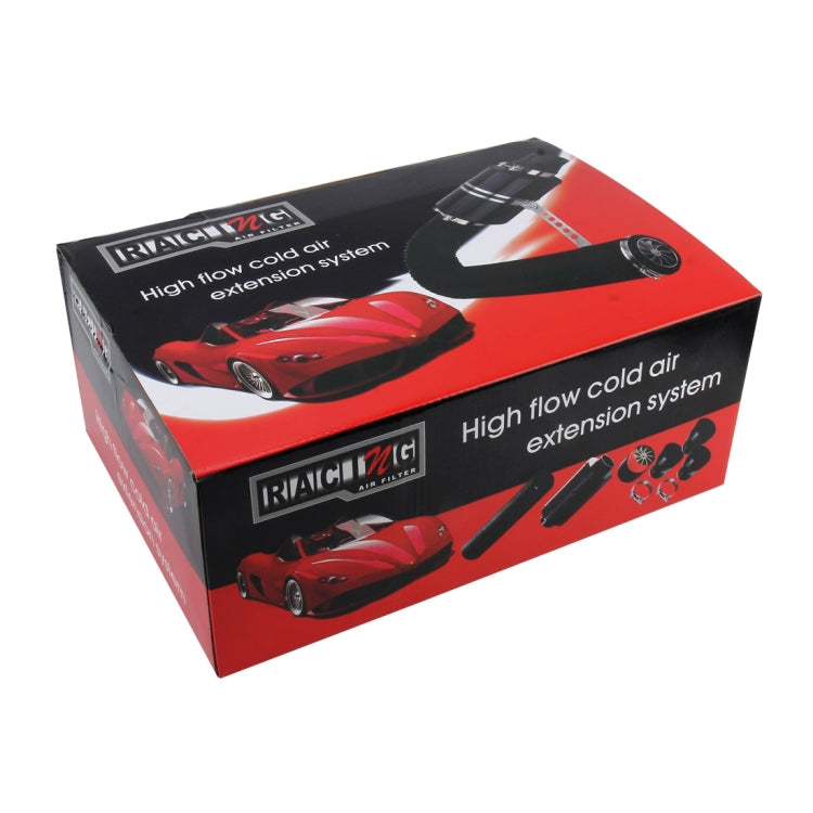 Universal Air Intakes Short Cold Racing Aluminium Air Intake Pipe Hose High Flow Cold Air Extension System Air Filter, High Flow Cold Air Filter