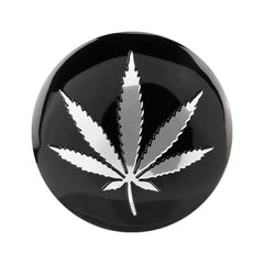 4 PCS Car-Styling Silver Leaves Pattern Metal Wheel Hub Decorative Sticker, Diameter: 5.8cm, Silver Leaves