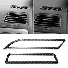 Car Carbon Fiber Air Outlet  Decorative Sticker for Volkswagen Golf 7 2013-2017, Left Drive, Air Outlet