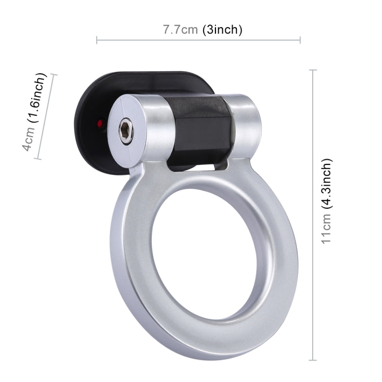 Car Truck Bumper Round Tow Hook Ring Adhesive Decal Sticker Exterior Decoration