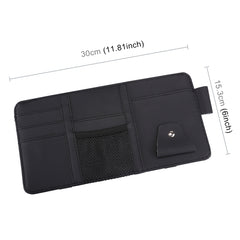 Universal Car Sun Visor Board Paper Tissue Box CD Storage Case Holder Card Bag Organizer, without Zipper  (Black), without Zipper (Yellow)