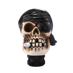 Pirate Skull Shaped Universal Vehicle Car Shifter Cover Manual Automatic Gear Shift Knob, Pirate Skull(Black), Pirate Skull(Red), Pirate Skull(White)