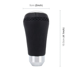 Universal Car Modified Shifter Black Leather Lever Manual 5-Speed Gear Shift Knob, 5-Speed Gear Shift Knob