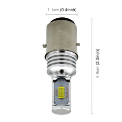 H6/BA20D 1000LM 72W 6000K White Light 2-LED 3570 Bulbs Motorcycle Headlights, DC 12-24V, H6/BA20D