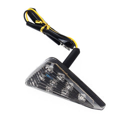 2 PCS Triangle Shape DC 12V Motorcycle 9-LED Yellow Light Turn Signal Indicator Blinker Light, Triangle Shape