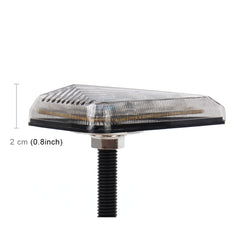 2 PCS Triangle Shape DC 12V Motorcycle 9-LED Yellow Light Turn Signal Indicator Blinker Light, Triangle Shape