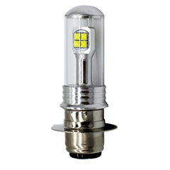 Motorcycle Headlights 750LM 6000K White H6M/P15D 40W 8-LED Bulbs, DC 12-24V, H6M/P15D