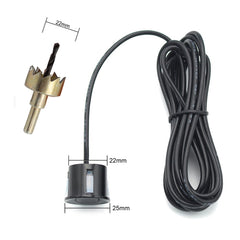 PZ-300-8 Car Parking Reversing Buzzer LED Monitor Parking Alarm Assistance System with 4*7m Front Sensors and 4*2.5m Rear Sensors, with 4 Front Sensors and 4 Rear Sensors