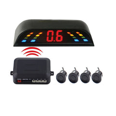 PZ-303-W Car Parking Reversing Buzzer and LED Monitor Parking Alarm Assistance System with 4 Rear Radar, with 4 Rear Radar