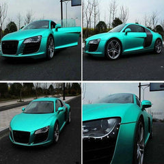 5m * 0.5m Ice Blue Metallic Matte Icy Ice Car Decal Wrap Auto Wrapping Vehicle Sticker Motorcycle Sheet Tint Vinyl Air Bubble Free, 5m * 0.5m