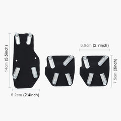 CS-321 3 in 1 Non-Slip Manual Car Truck Pedals Foot Brake Pad Cover Set