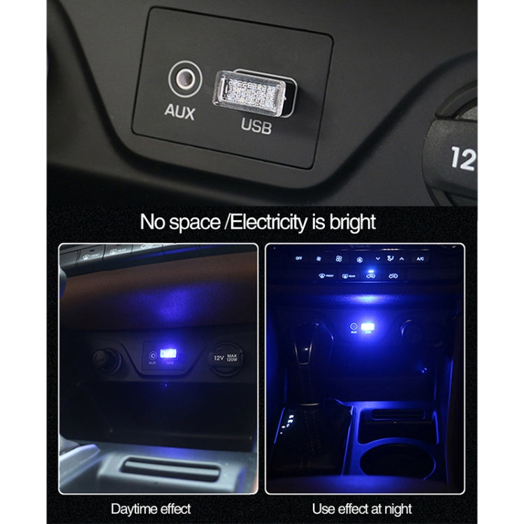 Universal PC Car USB LED Atmosphere Lights Emergency Lighting Decorative Lamp, Blue Light, Pink Light, Green Light, Red Light, Yellow Light, Ice Blue