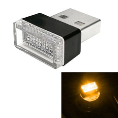 Universal PC Car USB LED Atmosphere Lights Emergency Lighting Decorative Lamp, Yellow Light, Ice Blue, Blue Light, Pink Light, Green Light, Red Light