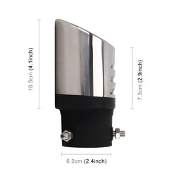 Universal Car Styling Stainless Steel Straight Bolt-on Exhaust Tail Muffler Tip Pipe with Mesh